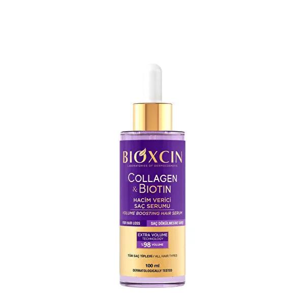 Bioxcin Collagen & Biotin Hair Serum: Volumizing, Thickening, and Anti-Hair Loss for Fine Hair - Strengthens & Promotes Growth