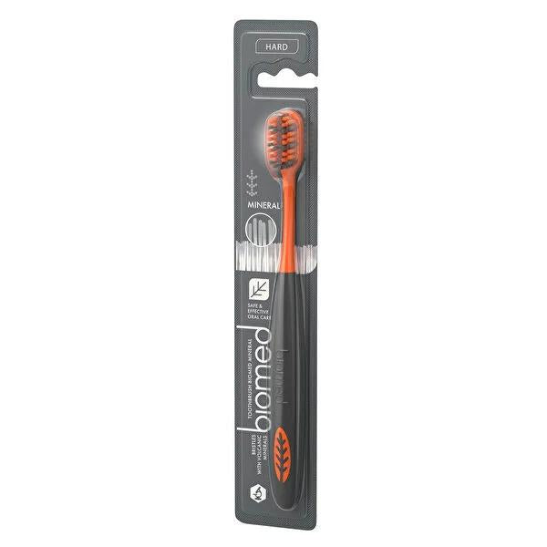 Biomed Mineral Hard Bristle Toothbrush: Superior Plaque & Tartar Removal for Coffee & Smoke Stains Ð Dentist Recommended