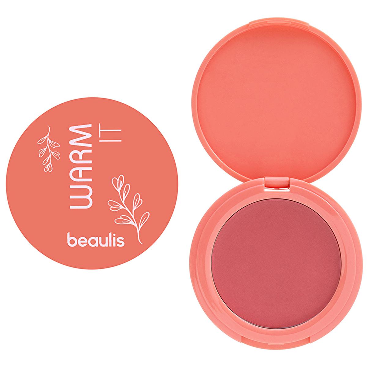 Beaulis Cream Blush 558 Hot Coral - Natural Makeup, Long-Lasting, Easy Application
