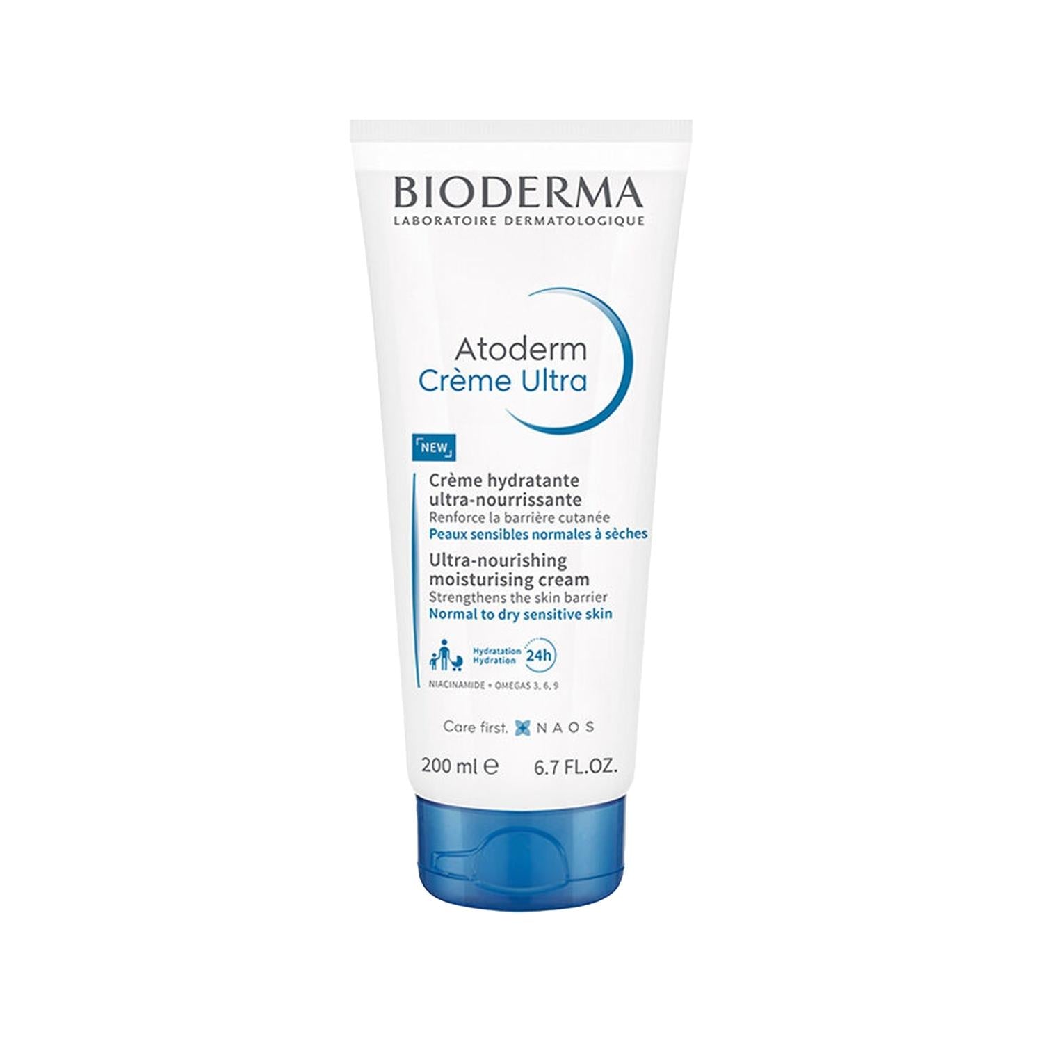 Bioderma Atoderm Cream Moisturizing Cream for Dry Skin - 200ml, Hydrating & Soothing Sensitive Skin